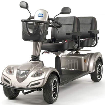 scooter elettrico tandem per due persone per disabili e anziani